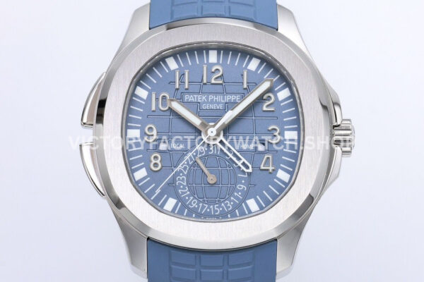 ZF Factory Patek Philippe Aquanaut 5164R-001 40.8mm White Gold Rubber Strap Blue-Gray Dia