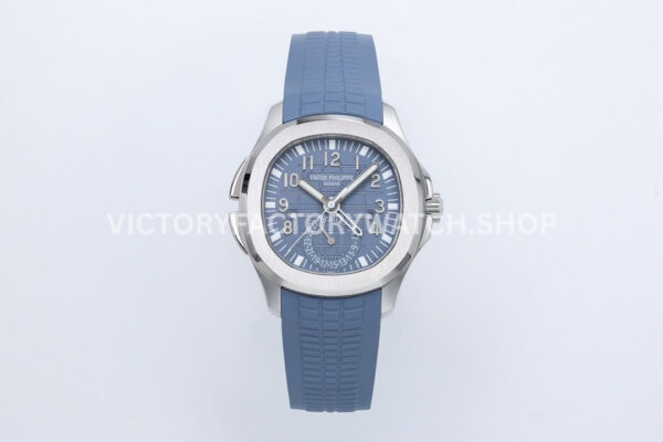 ZF Factory Patek Philippe Aquanaut 5164R blue gray dial rubber strap