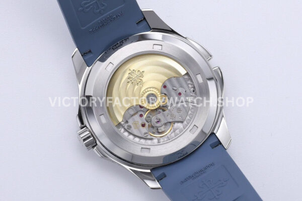 ZF Factory Patek Philippe Aquanaut 5164R-001 40.8mm White Gold Rubber Strap Blue-Gray Dia