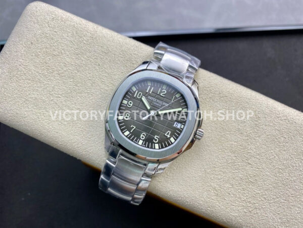 ZF Factory Patek Philippe Aquanaut 5165A 40mm Full Steel Arabic Numerals Black Dial