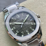 ZF Factory Patek Philippe Aquanaut 5165A 40mm Full Steel Arabic Numerals Black Dial