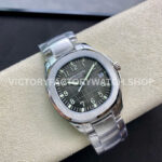 ZF Factory Patek Philippe Aquanaut 5165A 40mm Full Steel Arabic Numerals Black Dial
