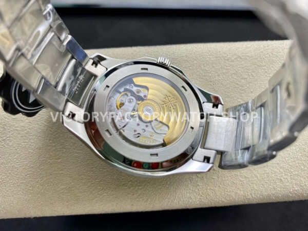 ZF Factory Patek Philippe Aquanaut 5165A 40mm Full Steel Arabic Numerals Black Dial