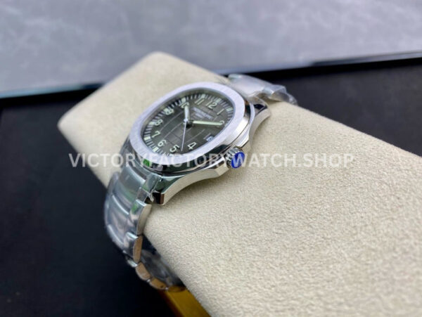 ZF Factory Patek Philippe Aquanaut 5165A 40mm Full Steel Arabic Numerals Black Dial