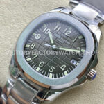 ZF Factory Patek Philippe Aquanaut 5165A 40mm Full Steel Arabic Numerals Black Dial