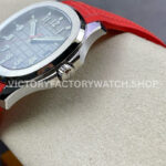 ZF Factory Patek Philippe Aquanaut 5167 40mm Steel Red Rubber Strap Arabic Numerals Black Dial (5) ZF Factory Patek Philippe Aquanaut 5167 40mm Steel Red Rubber Strap Arabic Numerals Black Dial