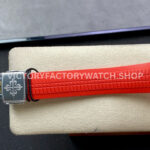 ZF Factory Patek Philippe Aquanaut 5167 40mm Steel Red Rubber Strap Arabic Numerals Black Dial (6) ZF Factory Patek Philippe Aquanaut 5167 40mm Steel Red Rubber Strap Arabic Numerals Black Dial