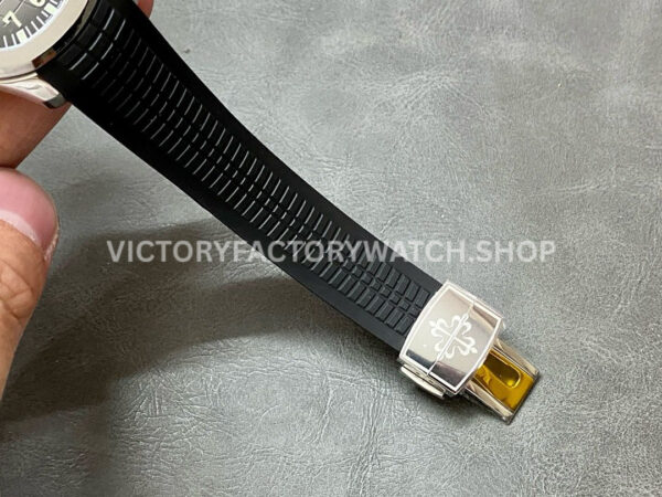ZF Factory Patek Philippe Aquanaut 5167/1A-001 40mm Steel Black Rubber Strap Arabic Numerals Black Dial