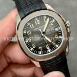 ZF Factory Patek Philippe Aquanaut 5167/1A-001 40mm Steel Black Rubber Strap Arabic Numerals Black Dial