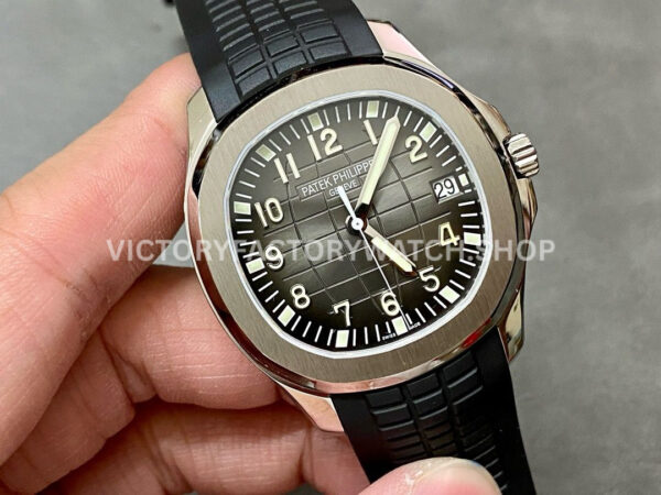 ZF Factory Patek Philippe Aquanaut 5167/1A-001 40mm Steel Black Rubber Strap Arabic Numerals Black Dial
