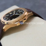 ZF Factory Patek Philippe Aquanaut 5167R-001 40mm Rose Gold Brown Rubber Strap Arabic Numerals Brown Dial