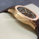 ZF Factory Patek Philippe Aquanaut 5167R-001 40mm Rose Gold Brown Rubber Strap Arabic Numerals Brown Dial