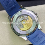 ZF Factory Patek Philippe Aquanaut 5168G-001 42mm White Gold Blue Rubber Strap Arabic Numerals Blue Dial