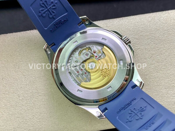 ZF Factory Patek Philippe Aquanaut 5168G-001 42mm White Gold Blue Rubber Strap Arabic Numerals Blue Dial