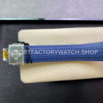 ZF Factory Patek Philippe Aquanaut 5168G-001 42mm White Gold Blue Rubber Strap Arabic Numerals Blue Dial