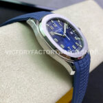 ZF Factory Patek Philippe Aquanaut 5168G-001 42mm White Gold Blue Rubber Strap Arabic Numerals Blue Dial
