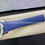 ZF Factory Patek Philippe Aquanaut 5168G-001 42mm White Gold Blue Rubber Strap Arabic Numerals Blue Dial