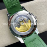 ZF Factory Patek Philippe Aquanaut 5168G-010 42mm White Gold Green Rubber Strap Arabic Numerals Green Dial