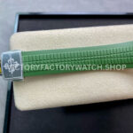 ZF Factory Patek Philippe Aquanaut 5168G-010 42mm White Gold Green Rubber Strap Arabic Numerals Green Dial