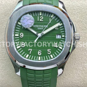 ZF Factory Patek Philippe Aquanaut 5168G green dial green rubber strap