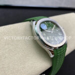 ZF Factory Patek Philippe Aquanaut 5168G-010 42mm White Gold Green Rubber Strap Arabic Numerals Green Dial