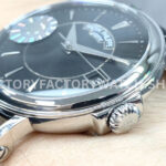 ZF Factory Patek Philippe Calatrava 5153G-001 38mm White Gold Leather Strap Black Dial