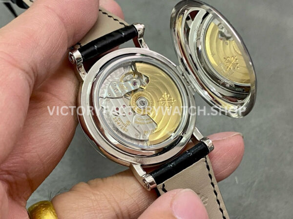 ZF Factory Patek Philippe Calatrava 5153G-010 38mm White Gold Leather Strap Silver Dial (1) ZF Factory Patek Philippe Calatrava 5153G-010 38mm White Gold Leather Strap Silver Dial