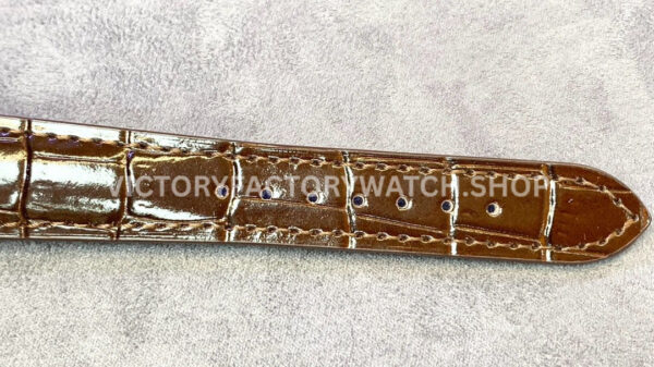 ZF Factory Patek Philippe Calatrava 5153J-001 38mm Yellow Gold Leather Strap Silver Dial