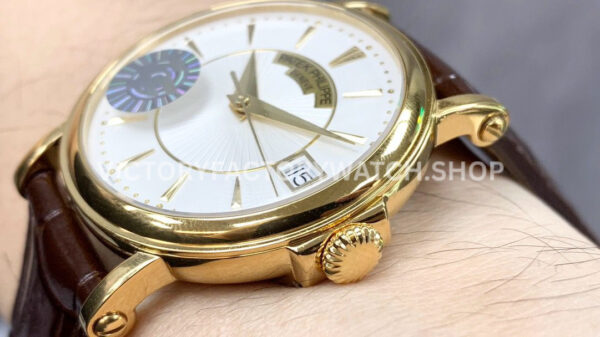 ZF Factory Patek Philippe Calatrava 5153J-001 38mm Yellow Gold Leather Strap Silver Dial