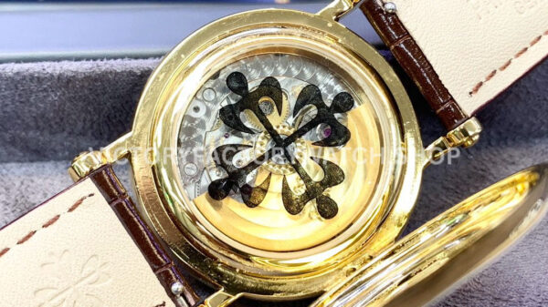 ZF Factory Patek Philippe Calatrava 5153J-001 38mm Yellow Gold Leather Strap Silver Dial