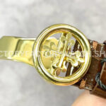 ZF Factory Patek Philippe Calatrava 5153J-001 38mm Yellow Gold Leather Strap Silver Dial