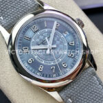 ZF Factory Patek Philippe Calatrava 6007A-001 40mm Steel Canvas Strap Blue Dial