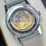 ZF Factory Patek Philippe Calatrava 6007A-001 40mm Steel Canvas Strap Blue Dial