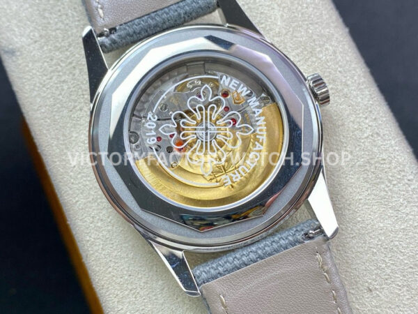 ZF Factory Patek Philippe Calatrava 6007A-001 40mm Steel Canvas Strap Blue Dial