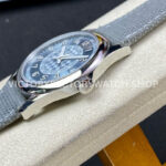 ZF Factory Patek Philippe Calatrava 6007A-001 40mm Steel Canvas Strap Blue Dial