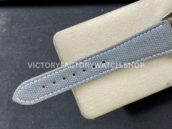 ZF Factory Patek Philippe Calatrava 6007A-001 40mm Steel Canvas Strap Blue Dial