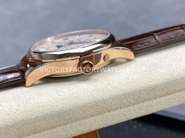 ZM Factory Patek Philippe Perpetual Calendar 5050J 40mm Rose Gold Leather Strap White Dial (7) ZM Factory Patek Philippe Perpetual Calendar 5050J 40mm Rose Gold Leather Strap White Dial
