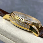 ZM Factory Patek Philippe Perpetual Calendar 5050J 40mm Yellow Gold Leather Strap White Dial