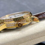ZM Factory Patek Philippe Perpetual Calendar 5050J 40mm Yellow Gold Leather Strap White Dial