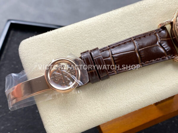 ZM Factory Patek Philippe Perpetual Calendar 5159 38mm Engraving Rose Gold Leather Strap White Dial (4) ZM Factory Patek Philippe Perpetual Calendar 5159 38mm Engraving Rose Gold Leather Strap White Dial
