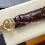 ZM Factory Patek Philippe Perpetual Calendar 5159 38mm Engraving Yellow Gold Leather Strap White Dial
