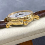 ZM Factory Patek Philippe Perpetual Calendar 5159 38mm Engraving Yellow Gold Leather Strap White Dial