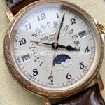 ZM Factory Patek Philippe Perpetual Calendar 5159G 38mm Engraving Rose Gold Leather Strap White Dia (5) ZM Factory Patek Philippe Perpetual Calendar 5159G 38mm Engraving Rose Gold Leather Strap White Dial