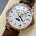 ZM Factory Patek Philippe Perpetual Calendar 5159G 38mm Engraving Rose Gold Leather Strap White Dial (1) ZM Factory Patek Philippe Perpetual Calendar 5159G 38mm Engraving Rose Gold Leather Strap White Dial