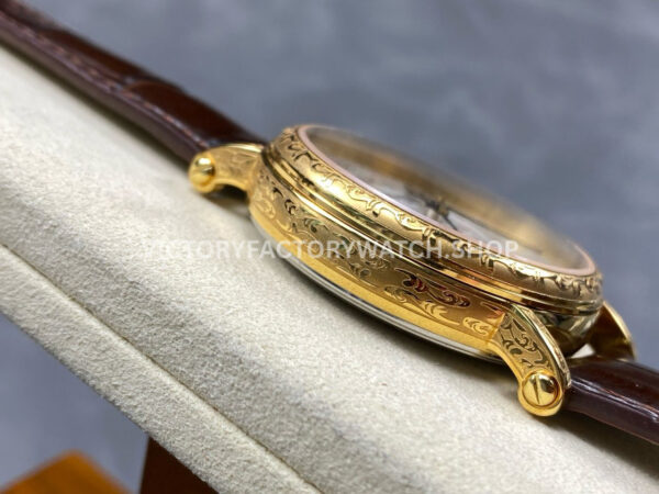 ZM Factory Patek Philippe Perpetual Calendar 5159G 38mm Engraving Yellow Gold Leather Strap White (8) ZM Factory Patek Philippe Perpetual Calendar 5159G 38mm Engraving Yellow Gold Leather Strap White Dial