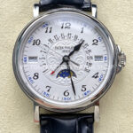 ZM Factory Patek Philippe Perpetual Calendar 5159G 38mm Steel Leather Strap White Dial (4) ZM Factory Patek Philippe 5159G white dial steel leather strap