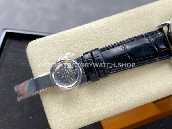 ZM Factory Patek Philippe Perpetual Calendar 5159G 38mm Steel Leather Strap White Dial (7) ZM Factory Patek Philippe Perpetual Calendar 5159G 38mm Steel Leather Strap White Dial