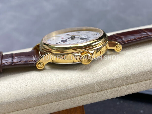 ZM Factory Patek Philippe Perpetual Calendar 5159J-001 38mm Yellow Gold Leather Strap White Dial