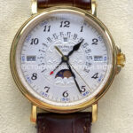 ZM Factory Patek Philippe 5159J yellow gold white dial leather strap
