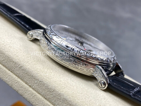 ZM Factory Patek Philippe Perpetual Calendar 5160500G–001 38mm Engraving Steel Leather Strap Whi (6) ZM Factory Patek Philippe Perpetual Calendar 5160/500G–001 38mm Engraving Steel Leather Strap White Dial